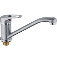 Смеситель для кухни Haiba Хром матовый арт-HB4913-1 — фото 1, Смесители для кухни