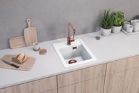 Мойка для кухни ALVEUS GRANITAL ATROX 10 ARCTIC - G11 400 X 500 1X в комплекте с сифоном 1132823, арт-1139079.0 — фото 3, Кухонные мойки