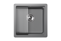 Granula-KS-, кухонная мойка, кварц арт-4501U, АЛЮМИНИУМ — фото 1, Кухонные мойки