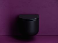 Унитаз Ceramicanova Ulma подвесной Черный матовый с сиденьем Микролифт арт-CN4006TMB — фото 11, Подвесные унитазы
