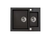 Мойка для кухни ROCK 80 GRANITAL CONCRETE-G81 595x475x160;1+1/2 в комп.с сифоном 1105299, арт-1122743.0 — фото 1, Кухонные мойки