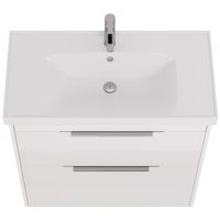 Тумба PRIME, 90 см, подвесная/напольная, 2 ящика, белый глянец арт-99.9302 — фото 10, Тумбы под раковину