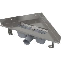 Душевой лоток Alcaplast угловой без решетки арт-ARZ1 — фото 1, Душевые лотки