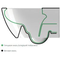 Унитаз GSI Pura подвесной Tortora opaco без сиденья арт-881505 — фото 6, Подвесные унитазы