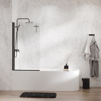 Товар: Berkel LACK Стеклянная шторка на ванну арт-48P01-80B - фото 2 Berkel LACK Стеклянная шторка на ванну арт-48P01-80B — фото 2, Шторки для ванной распашные