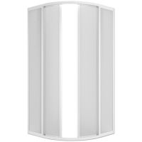 Душевой уголок Melodia della vita Project Tondo 80x80 профиль Белый полистирол призма арт-MCNPT8080PsWt — фото 3, Душевые уголки четверть круга