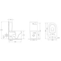 Товар: Унитаз компакт Iberica Blanca Burgos с бачком и сиденьем Микролифт арт-IB.BRG.121.1B1 - фото 6 Унитаз компакт Iberica Blanca Burgos с бачком и сиденьем Микролифт арт-IB.BRG.121.1B1 — фото 6, Напольные унитазы