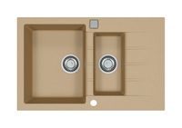 Мойка для кухни ALVEUS GRANITAL CADIT 70 BEIGE - G55 790 X 500 в компл с 1132822, арт-1131359.0 — фото 1, Кухонные мойки