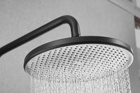 Душевая система Rose R39H с термостатом Черная матовая арт-R3996H — фото 3, Душевые стойки