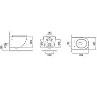 Товар: Унитаз Creto Cer C2 подвесной с сиденьем Микролифт арт-1001-002Cer-C1W - фото 3 Унитаз Creto Cer C2 подвесной с сиденьем Микролифт арт-1001-002Cer-C1W — фото 3, Подвесные унитазы