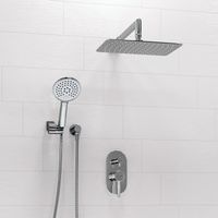 Встраиваемый комплект для душа с верхней душевой насадкой и лейкой арт-A16169 — фото 1, Встраиваемые душевые комплекты