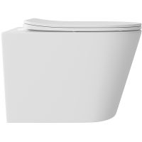 Унитаз Aqueduto Cone Plus подвесной Белый матовый с сиденьем Микролифт арт-CONT0220 — фото 4, Подвесные унитазы