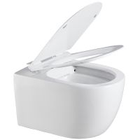 Унитаз Creto Logan L1 подвесной Белый с сиденьем Микролифт арт-1001-001-L1W — фото 11, Подвесные унитазы