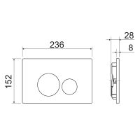 Товар: Система инсталляции для унитазов CERAMICANOVA Envision с кнопкой смыва Round цвет хром матовый и кре арт-CN1001M - фото 3 Система инсталляции для унитазов CERAMICANOVA Envision с кнопкой смыва Round цвет хром матовый и кре арт-CN1001M — фото 3, Инсталляции для унитазов