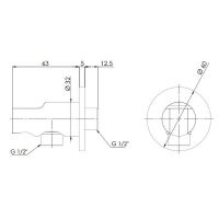 Шланговое подключение Remer Сталь арт-337MXV — фото 2, Шланговые подключения