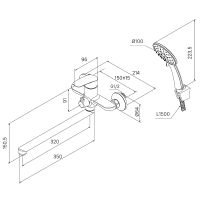 Товар: Смеситель для ванны Milardo Rora универсальный Хром арт-RORSB00M10 - фото 4 Смеситель для ванны Milardo Rora универсальный Хром арт-RORSB00M10 — фото 4, Смеситель для ванны