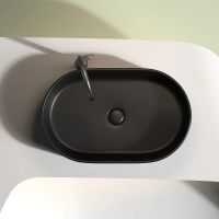 Раковина-чаша Ceramicanova Element 61 Черная матовая арт-CN6048MB — фото 14, Раковины накладные