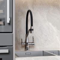 Смеситель для кухни Sancos Orta Хром Черный арт-SC4008CH — фото 4, Смесители для кухни