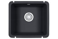 Granula- (чёрный металлик), кухонная мойка, кварц арт-3601, ШВАРЦ — фото 1, Кухонные мойки