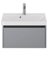 Тумба Luxury, 70 см, подвесная, 1 ящик, серый базальт арт-99.2012 — фото 7, Тумбы под раковину