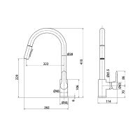 Товар: Смеситель для кухни Iddis Cuba Черный матовый арт-CUBBLP0i05 - фото 3 Смеситель для кухни Iddis Cuba Черный матовый арт-CUBBLP0i05 — фото 3, Смесители для кухни