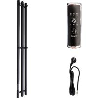 Электрический полотенцесушитель Маргроид Inaro 1200x120 левый Черный матовый арт-Inaro-12012-1049-9005L — фото 1, Электрические полотенцесушители