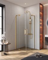 Душевой уголок CEZARES арт-SLIDER-A-2-70/80-C-BORO — фото 1, Квадратные душевые уголки