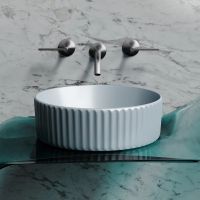 Раковина-чаша Ceramicanova Element 36 Серо-голубая матовая арт-CN6057MHL — фото 5, Раковины накладные