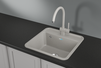 Granula-, кухонная мойка, СтандАРТ кварц арт-5001, БАЗАЛЬТ — фото 1, Кухонные мойки