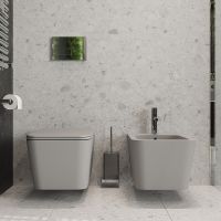 Товар: Унитаз Aqueduto Macio подвесной Серый матовый с сиденьем Микролифт арт-MAC0130 - фото 3 Унитаз Aqueduto Macio подвесной Серый матовый с сиденьем Микролифт арт-MAC0130 — фото 3, Подвесные унитазы