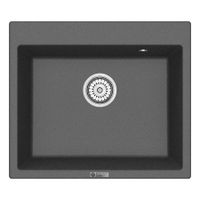 Мойка кухонная Point Бинга 60 , графит арт-PN3003GR — фото 1, Кухонные мойки