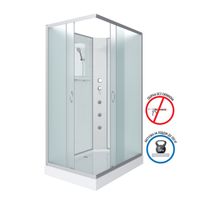 Душевая кабина Niagara Classic NG-43085-14QBKG (100х80х200) низкий поддон(13см),стекло матовое,3 мес арт-430853QBKG — фото 3, Душевые кабины