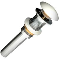 Донный клапан Comforty DK-01 click-clack Белый арт-00004144039 — фото 1, Донные клапаны