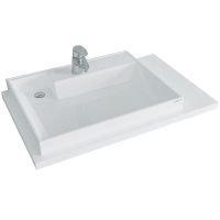 Раковина СанТа Юпитер 90 L на стиральную машину Белая арт-900128 — фото 1, Раковины на стиральную машину