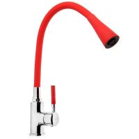 Смеситель для кухни Accoona Хром Красный арт-A9890N-1 — фото 1, Смесители для кухни