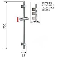 Товар: Душевая штанга Remer Бронза арт-317GVO - фото 2 Душевая штанга Remer Бронза арт-317GVO — фото 2, Штанги для душа