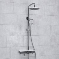 Товар: Душевой комплект с термостатическим смесителем арт-A113.067.065.CH Thermo - фото 1 Душевой комплект с термостатическим смесителем арт-A113.067.065.CH Thermo — фото 1, Душевые стойки