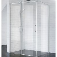 Душевой уголок BelBagno Acqua 150х80 профиль Хром стекло прозрачное арт-ACQUA-AH-1-150/80-C-Cr — фото 1, Прямоугольные душевые уголки