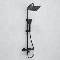 Душевой комплект с термостатическим смесителем арт-A299.255.130.BM Thermo — фото 1, Душевые стойки