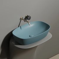 Раковина-чаша Ceramicanova Element 60 Зеленая матовая арт-CN6049MLG — фото 2, Раковины накладные