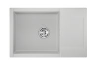 Granula-ES- (БЕЛЫЙ), кухонная мойка, кварц, ESTETICA арт-7807, АРКТИК — фото 2, Кухонные мойки