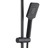 Душевая система Bond Cube с термостатом Черная матовая арт-B03-9488 — фото 6, Душевые стойки