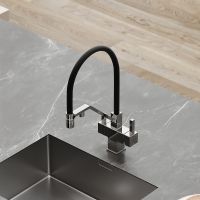 Смеситель для кухни Sancos Loro Хром Черный арт-SC4007CH — фото 4, Смесители для кухни