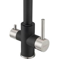 Смеситель для кухни Milacio Ultra Черный матовый арт-MCU.553.MB — фото 3, Смесители для кухни