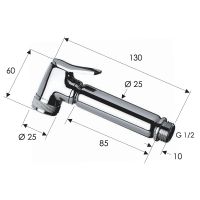 Гигиенический душ Remer Хром арт-332OLX — фото 2, Гигиенические души