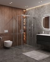 Душевой уголок CEZARES арт-MOLVENO-AH-21-90+30-C-Cr-IV — фото 1, Прямоугольные душевые уголки