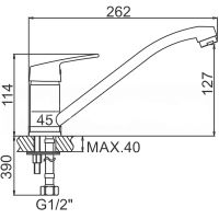 Смеситель для кухни Ledeme H16 4216L Хром арт-501824 — фото 2, Смесители для кухни