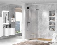 Душевая перегородка CEZARES арт-LIBERTA-L-1-90-GR-NERO — фото 2, Душевые перегородки