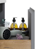 Тумба Luxury, 70 см, подвесная, 1 ящик, серый базальт арт-99.2012 — фото 13, Тумбы под раковину