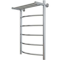 Водяной полотенцесушитель Aringa Бро 80x50 с полкой Хром арт-AR03030CH — фото 1, Водяные полотенцесушители